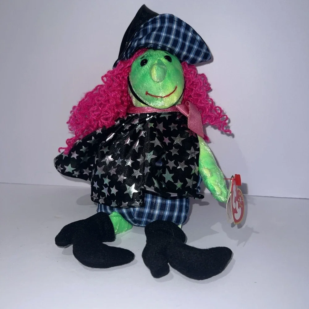 TY‎ Beanie Babies Scary The Witch With Hang Rag